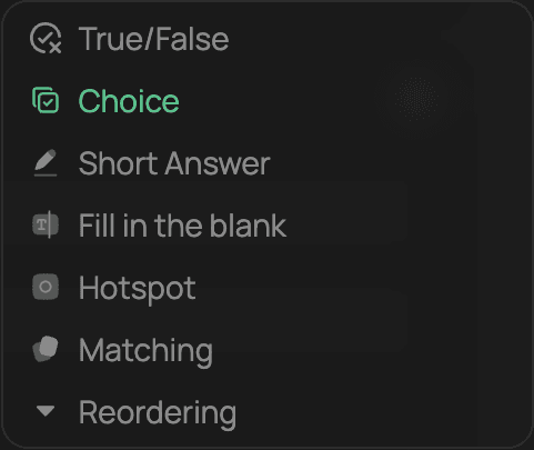 changequestiontype
