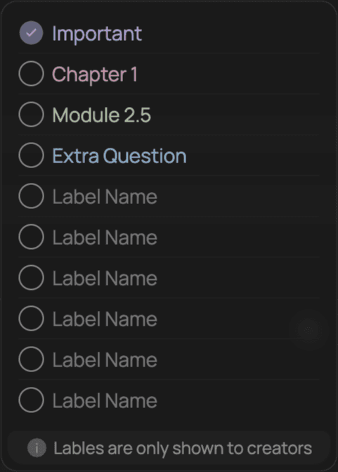 labelmenu